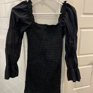 Black Smocked Dress